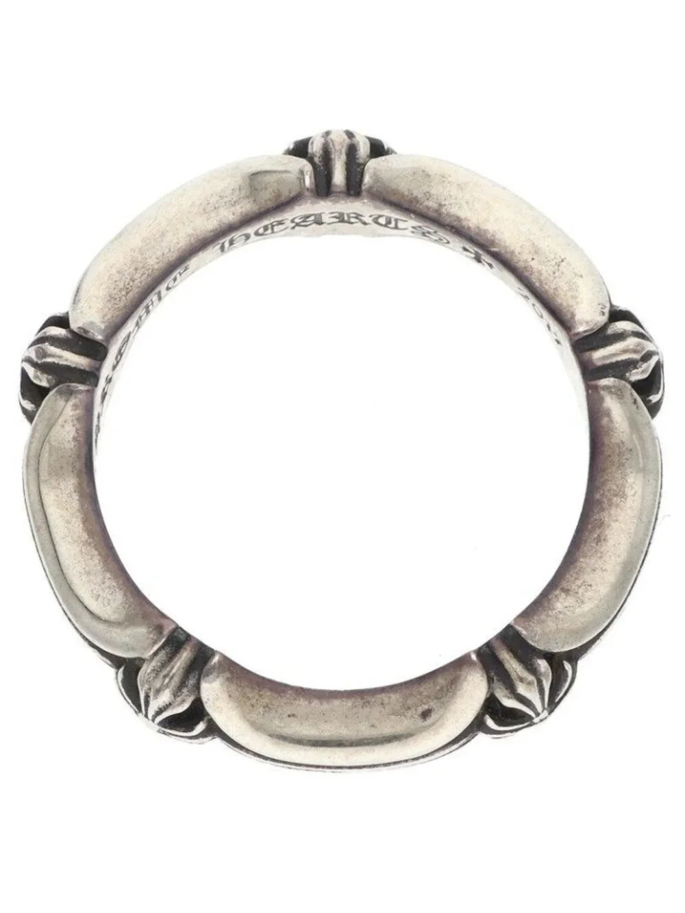 Chrome Hearts Plus and Bone Ring and Silver